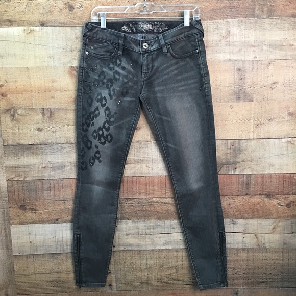 Express Denim - EXPRESS Ankle Zip Crop Skinny Jeans.